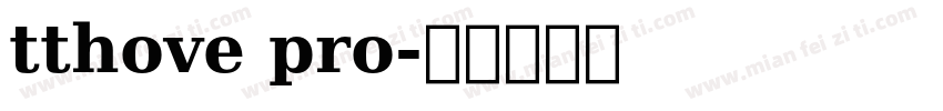 tthove pro字体转换